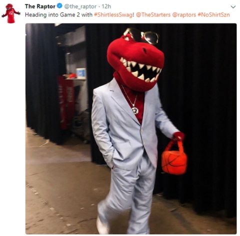 Τρομερό τρολάρισμα της μασκότ των Raptors στον Westbrook