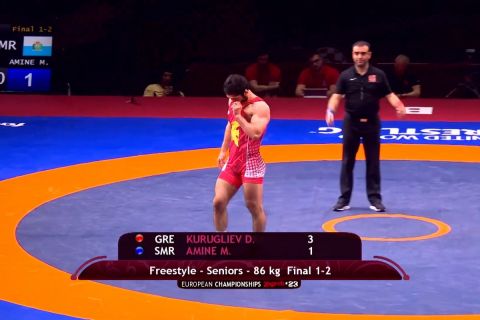 Πάλη: Πρωταθλητής Ευρώπης ο Κουρουγκλίεβ, δεύτερο μετάλλιο για την Ελλάδα στη διοργάνωση