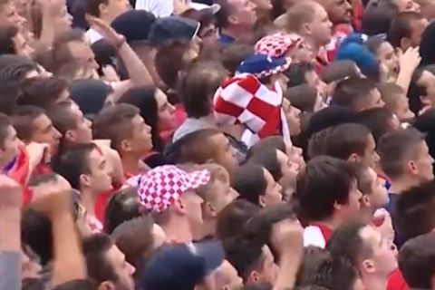 Τρεις Άγγλοι πανηγύρισαν το γκολ του Τρίπιερ ανάμεσα σε χιλιάδες Κροάτες (VIDEO)