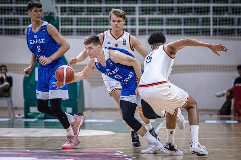 Γερμανία - Ελλάδα 74-67: Στη 12η θέση του EuroBasket U18 οι Έφηβοι