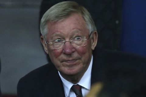 Former Manchester United manager Alex Ferguson in the stands ahead of the Europa League Group A soccer match between Manchester United and Fenerbahce at Old Trafford stadium in Manchester, England, Thursday, Oct. 20, 2016. (AP Photo/Dave Thompson)