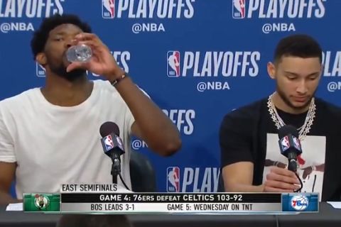 Ο Embiid ήταν... υπερβολικά διψασμένος μετά τη νίκη επί των Celtics
