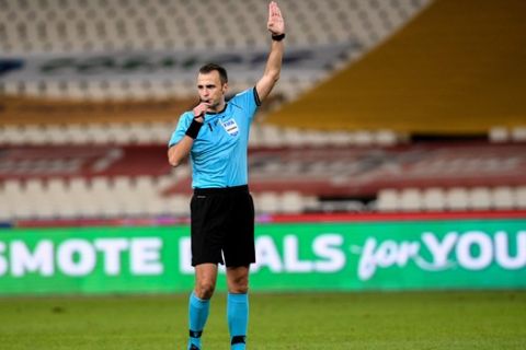 Ο διαιτητής Ιρφάν Πελίτο από τη Βοσνία από το ματς ΑΕΚ - Παναθηναϊκός για τη Super League 2020-21