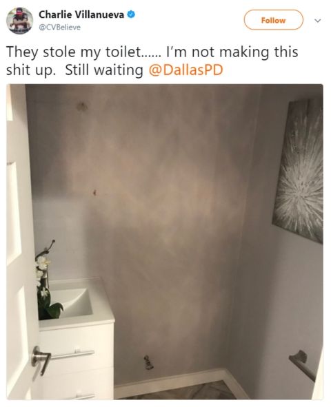 Σοκαρισμένος επειδή έκλεψαν τη... λεκάνη από το μπάνιο!