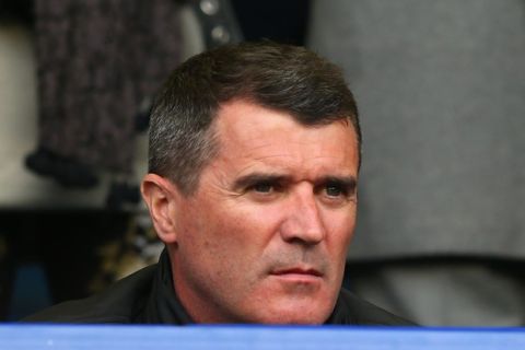LIVERPOOL, ENGLAND - APRIL 20:  Former Manchester United player, Roy Keane looks on during the Barclays Premier League match between Everton and Manchester United at Goodison Park on April 20, 2014 in Liverpool, England.  (Photo by Alex Livesey/Getty Images)
