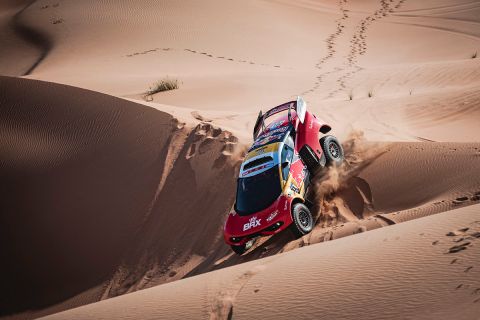 Sebastien Loeb (FRA) of Bahrain Raid Xtreme races during stage 11 of Rally Dakar2023 from Shaybah to the Empty Quarter, Saudi Arabia on January 12, 2023 // Marcelo Maragni / Red Bull Content Pool // SI202301120099 // Usage for editorial use only // 