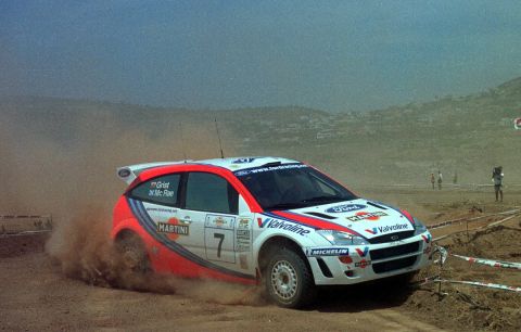 Acropolis Rally, Greece, June 6-9, 1999.
Colin McRae on the first stage.
Photo: Ralph Hardwick/LAT