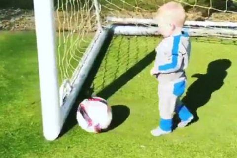 Ο ενός έτους γιος του Ρούνεϊ πέτυχε το πρώτο του γκολ