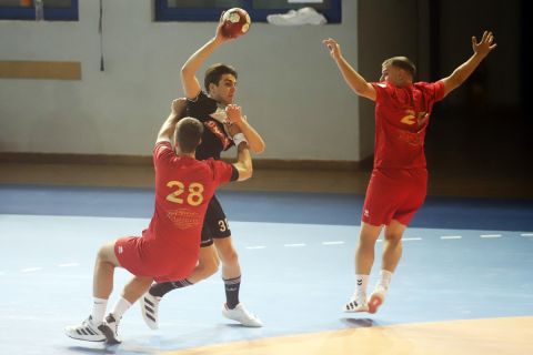 Στιγμιότυπο από το ΠΑΟΚ - Φίλιππος Βέροιας στη Handball Premier
