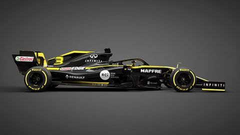The Renault Sport F1 Team RS19.
Renault Sport F1 Team RS19 Launch, Tuesday 12th February 2019, Enstone, England.
