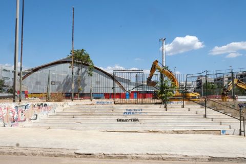 Οι εργασίες στο νέο γήπεδο μπάσκετ του Πανιωνίου