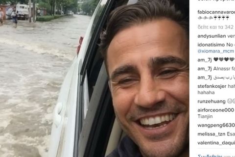 Ο Καναβάρο αστειεύτηκε με τις πλημμύρες στην Κίνα