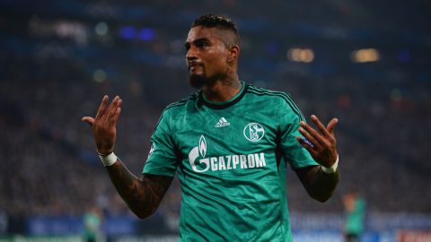 GELSENKIRCHEN, GERMANY - SEPTEMBER 18:  Kevin-Prince Boateng of Schalke reacts during the UEFA Champions League Group E match between FC Schalke 04 and FC Steaua Bucuresti at Veltins-Arena on September 18, 2013 in Gelsenkirchen, Germany.  (Photo by Lars Baron/Bongarts/Getty Images)