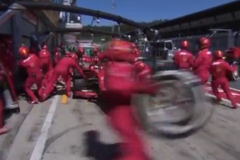 Pit stop παρωδία για τη Ferrari: Δεν είχαν φέρει τα ελαστικά