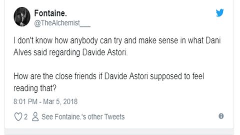 Οι δηλώσεις του Ντάνι Άλβες για τον Αστόρι που προκαλούν αντιδράσεις