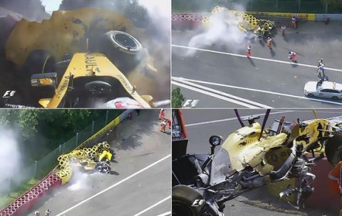 Το σοκαριστικό ατύχημα του Magnussen στο SPA