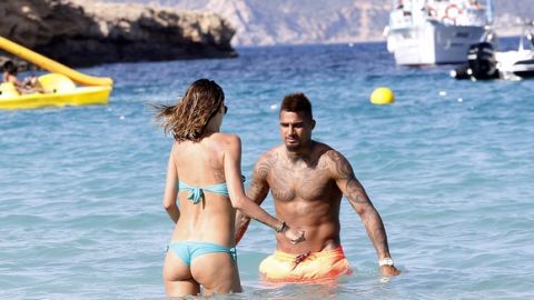 EXCLUSIVE: Kevin Prince Boateng and girlfriend, Melissa Satta, enjoy holidays in Ibiza
<P>
Pictured: Melissa Satta and Kevin Prince Boateng
<B>Ref: SPL1050570  100615   EXCLUSIVE</B><BR/>
Picture by: Splash News<BR/>
</P><P>
<B>Splash News and Pictures</B><BR/>
Los Angeles:	310-821-2666<BR/>
New York:	212-619-2666<BR/>
London:	870-934-2666<BR/>
photodesk@splashnews.com<BR/>
</P>