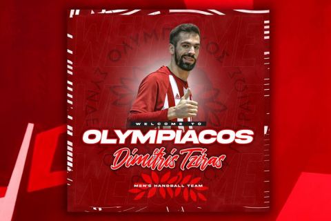 Ολυμπιακός χάντμπολ ανδρών: Ο Δημήτρης Τζηράς επέστρεψε στους ερυθρόλευκους