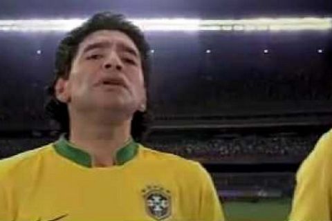 Το όνειρο του Ντιέγκο Μαραντόνα με τη φανέλα της εθνικής Βραζιλίας