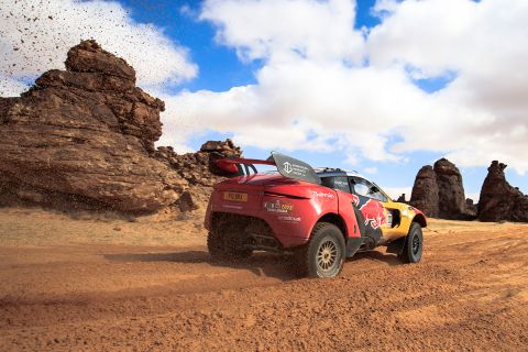 Sebastien Loeb (FRA) for Bahrain Raid Xtreme races during stage 4 of Rally Dakar 2023 at Ha'il to Ha'il, Saudi Arabia on January 04, 2023. // Flavien Duhamel / Red Bull Content Pool // SI202301040178 // Usage for editorial use only // 