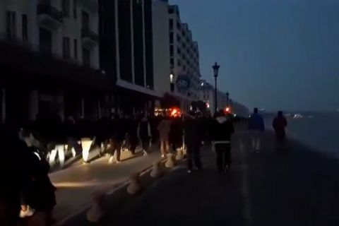 Πορεία διαμαρτυρίας οπαδών του ΠΑΟΚ στο κέντρο της Θεσσαλονίκης