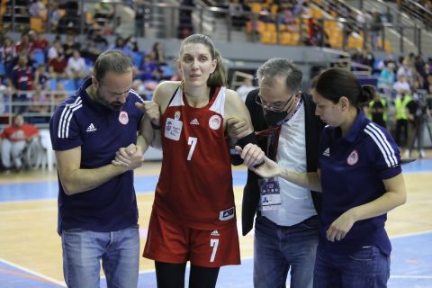 Κύπελλο Ελλάδας, Ολυμπιακός: Αποχώρησε από τον τελικό η Σπυριδοπούλου με τραυματισμό