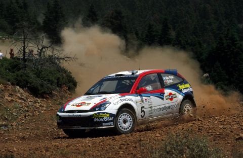 Rally winner Colin McRae (GBR) Ford Focus RS WRC 02..World Rally Championship, Rd7,  Acropolis Rally, Itea, Greece. 14-16 June 2002..BEST IMAGE  (Credit Image: ©Sutton Motorsports/ZUMA Press)