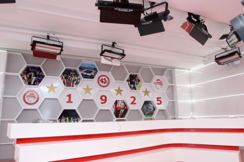 Τα νέα υπερσύγχρονα studio του Olympiacos TV
