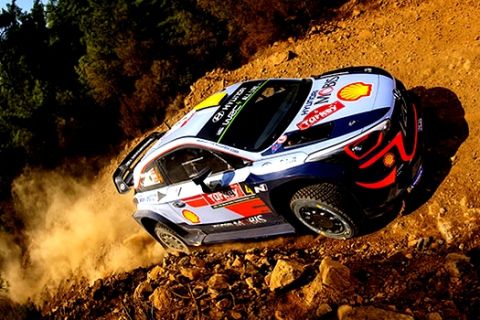 Andreas Mikkelsen (NOR) performs during FIA World Rally Championship 2018 in Marmaris, Turkey on September 13, 2018 // Jaanus Ree/Red Bull Content Pool // AP-1WVW3HUB12111 // Usage for editorial use only // Please go to www.redbullcontentpool.com for further information. // 