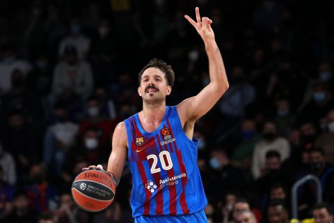Nicolas Laprovittola during the match between FC Barcelona and Fenerbahce SK Istambul, corresponding to the week 34 of the Euroleague, played at the Palau Blaugrana, on 25th March 2022, in Barcelona, Spain. (Photo by Joan Valls/Urbanandsport /NurPhoto) (Photo by Joan Valls / NurPhoto / NurPhoto via AFP)