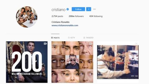 Νέο ρεκόρ για Ρονάλντο: Ξεπέρασε τα 200 εκατομμύρια followers στο Instagram