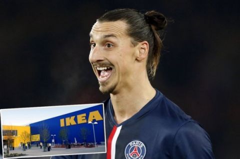Paris St Germain's Zlatan Ibrahimovic reacts during their French Ligue 1 soccer match against Olympique Marseille at the Parc des Princes stadium in Paris November 9, 2014. REUTERS/Charles Platiau (FRANCE - Tags: SPORT SOCCER) - RTR4DHLB