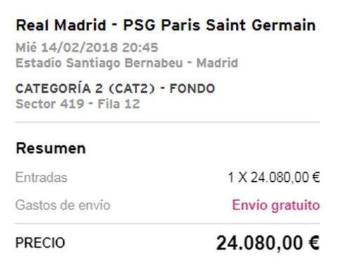 Εξωφρενικές τιμές στα εισιτήρια του Ρεάλ Μαδρίτης - Παρί Σεν Ζερμέν
