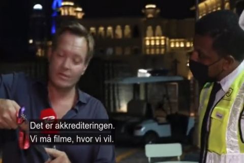 Ο ρεπόρτερ του TV2 της τηλεόρασης της Δανίας, Ράσμους Τάντχολτ 