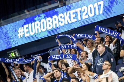 ÅÕÑÙÌÐÁÓÊÅÔ 2017 / ÅËËÁÄÁ - ÃÁËËÉÁ / EUROBASKET 2017 / GREECE - FRANCE (EUROKINISSI) 