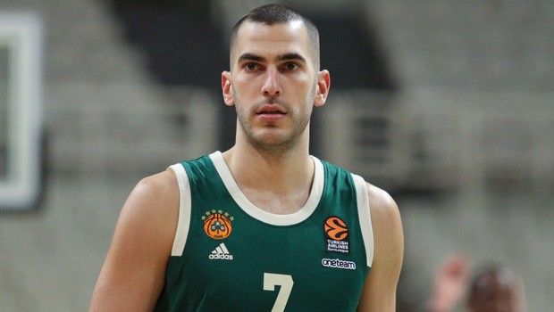 Ο Μποχωρίδης με τη φανέλα του Παναθηναϊκού σε αγώνα της EuroLeague