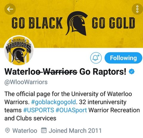 Ομάδα καναδικού πανεπιστημίου άλλαξε ονομασία από Warriors σε... Go Raptors