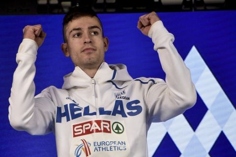 Ο Μίλτος Τεντόγλου στο ευρωπαϊκό πρωτάθλημα κλειστού στίβου του 2019