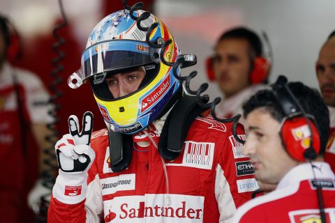 Ο Φερνάντο Αλόνσο ως  οδηγός της Ferrari