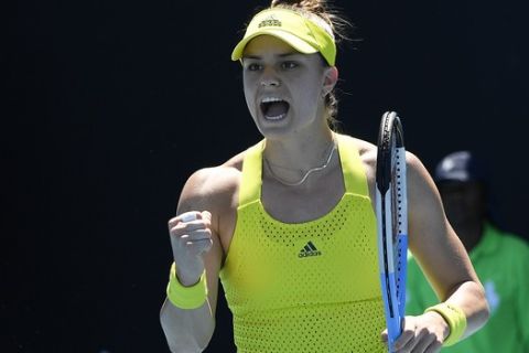 Η Μαρία Σάκκαρη κατά τη διάρκεια του Australian Open
