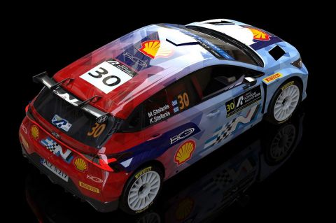 Τα αγωνιστικά χρώματα του Hyundai i20 N Rally2 των Μάνου & Κώστα Στεφανή, δια χειρός Σωτήρη Κωβού