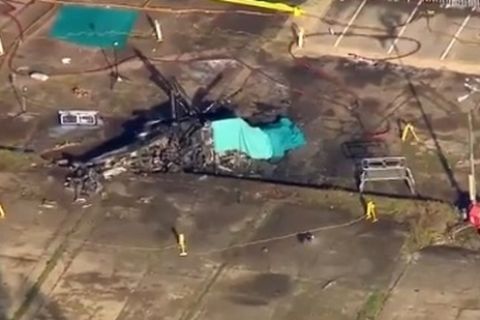 Το VIDEO με το κατεστραμμένο ελικόπτερο του ιδιοκτήτη της Λέστερ