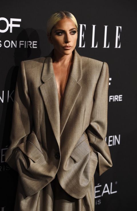 Honoree Lady Gaga poses at the 25th Annual ELLE Women in Hollywood Celebration, Monday, Oct. 15, 2018, in Los Angeles. (Photo by Chris Pizzello/Invision/AP)