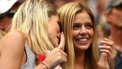 MELBOURNE, AUSTRALIA - JANUARY 25:  Danielle Knudson, the girlfriend of Milos Raonic of Canada, smiles after his fourth round match against Stan Wawrinka of Switzerland during day eight of the 2016 Australian Open at Melbourne Park on January 25, 2016 in Melbourne, Australia.  (Photo by Mark Kolbe/Getty Images)