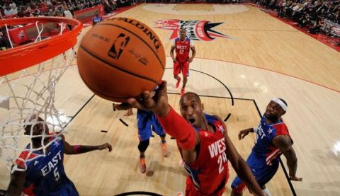 #5 Keving Garnett
#6 leBron James
#24 Kobe Bryant
NBA Basketball:  2013 NBA All-Star Game
Game Action
Toyota Center/Houston, TX, USA
2/17/2013
X156161 TK1
Credit: Greg Nelson