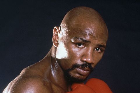 Middleweight boxer, Marvelous Marvin Hagler poses in this undated photo. (AP Photo)