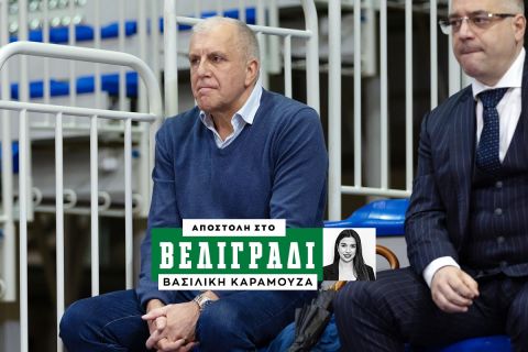 Ο Ομπράντοβιτς στο πλευρό του Παναθηναϊκού AKTOR: Στη Χάλα Πιονίρ για το Game 4 με τη Μακάμπι