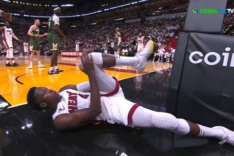 NBA, Χιτ - Μπακς: Ο τραυματισμός του Ολαντίπο στο γόνατο που πάγωσε το Μαϊάμι