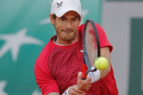 Ο Άντι Μάρεϊ σε αγώνα του Roland Garros το 2020