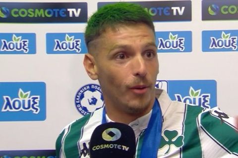 Τελικός Κυπέλλου 2022, Παναθηναϊκός: Έβαψε πράσινα τα μαλλιά του ο Χατζηγιοβάνης μετά την κατάκτηση